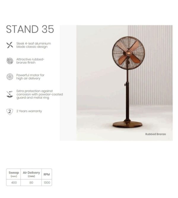 Orient Electric STAND 37 NEO 400mm High Speed Pedestal Fan - Image 3