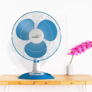 V-Guard Enter TF 40 cm 3 Blade Table Fan  (White, Blue)