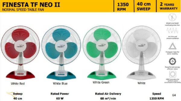 V Guard FINESTA TF NEO II 40 cm Table Fan - Image 2