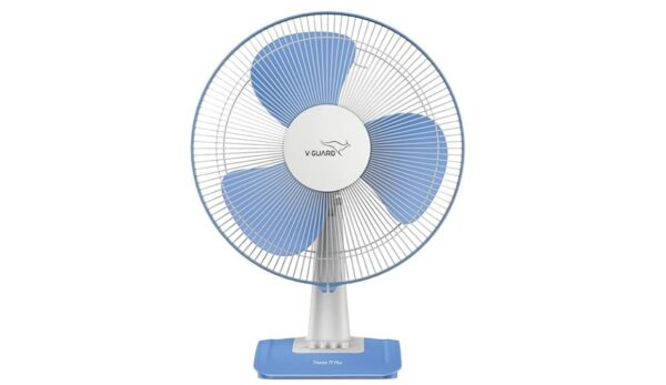 V Guard FINESTA TF PLUS 3 Blade Table Fan (White Blue)