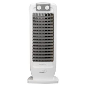 V-Guard Veemagik Neo (43.5cm) Tower Fan | 1300 RPM, 2401 CFM Air Flow | Grey White
