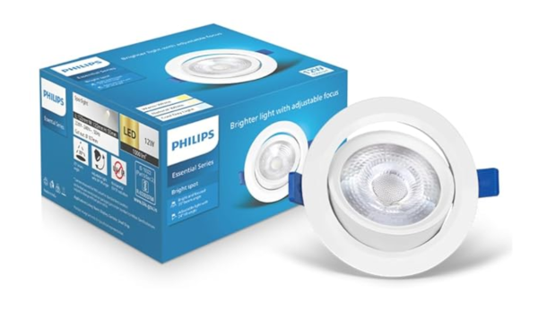 Philips BrightSpot 6 Watt White LED Ceiling COB Round Spot Light