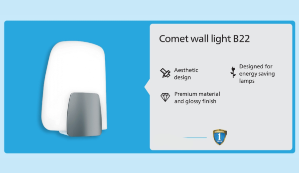 Philips Comet Wall Light B22 - Image 2