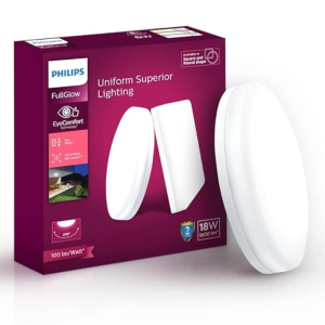 PHILIPS Rimless Full Glow 18 Watt Round LED Surface Downlighter | Surface LED Downlight for Ceiling