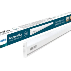 PHILIPS 10-Watt Emergency Inverter Batten | Reserve Plus 2-feet Rechargeable Inverter Batten for Home & Living Room