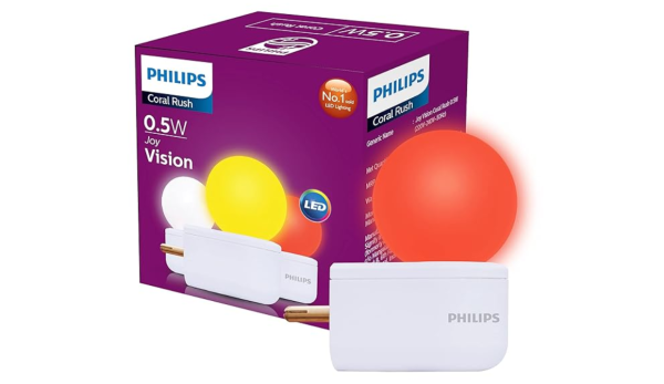PHILIPS 0.5W LED Red Bulb, Pack of 1 (Joy Vision)